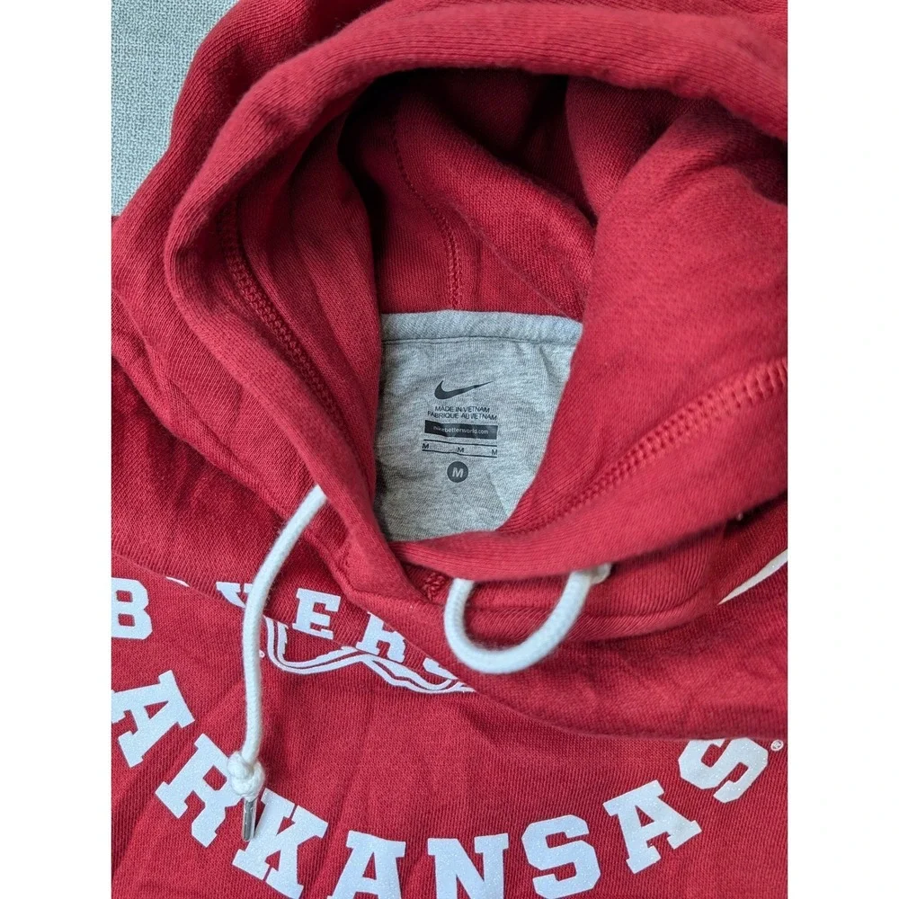 Nike Arkansas Razorbacks Hoodie Womens Medium M Red University 1871 Pullover NWT
